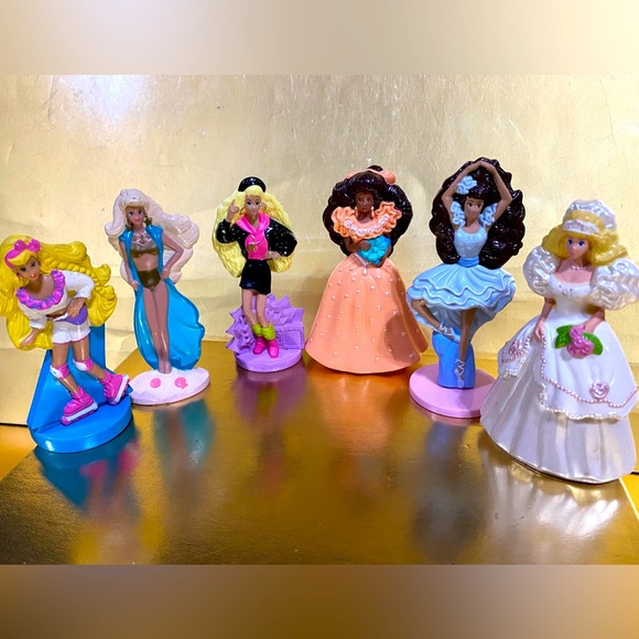 Barbie Other - BARBIE VTG 1991 MCDONALD’S HAPPY MEAL TOY BUNDLE OF 6 PVC FIGURINES MATTEL